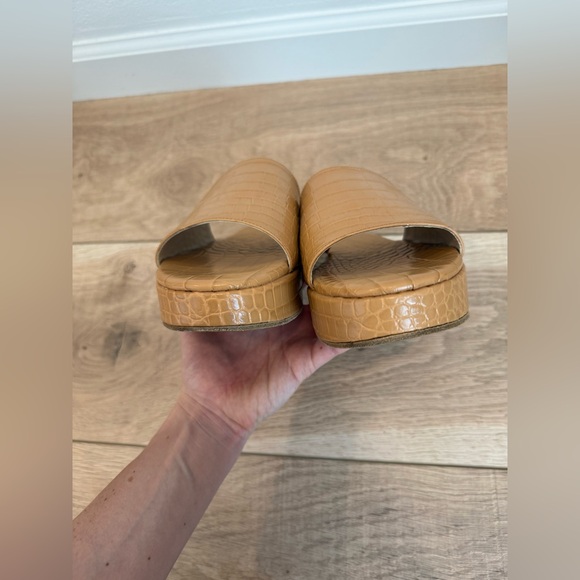 Freda Salvador Diana Croc-Embossed Slide Sandals - Picture 5 of 7